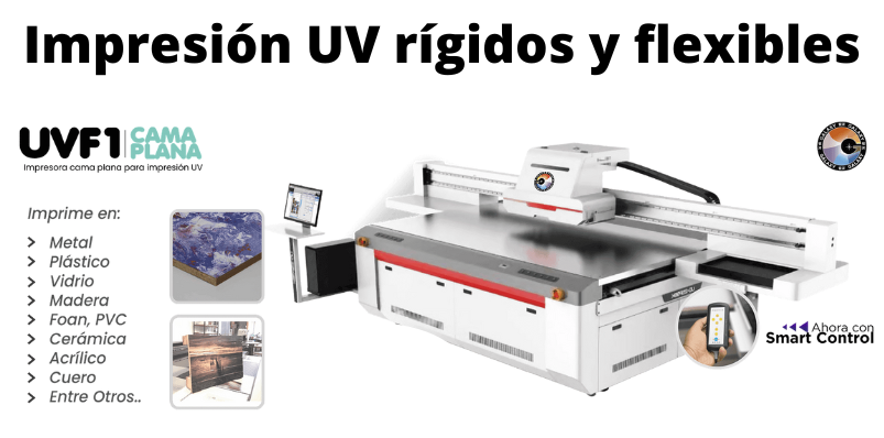                               Impresión UV Rígidos y Flexibles hasta 60x90 cm.